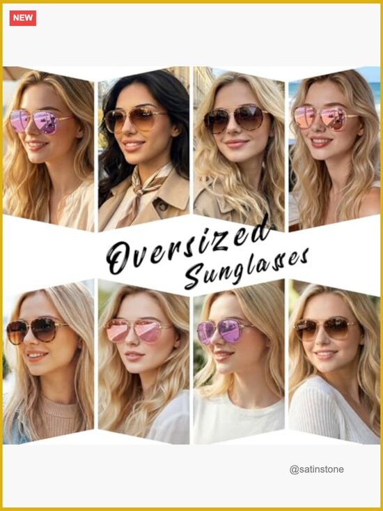 Tangle-Free Aviator Sunglasses with Polarized UV400 Protection main image 4